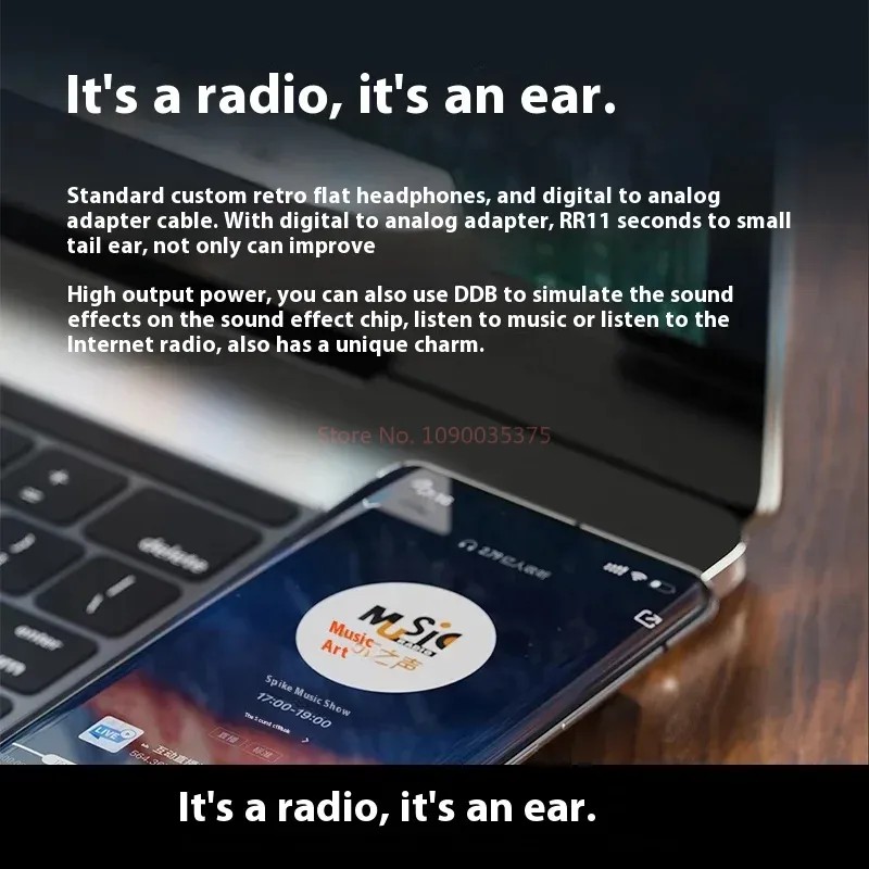 Fiio RR11 Portable Stereo Radio FM Headphone Amplifier with Si4831 Chip Analog PVR Tuning BASS 3D