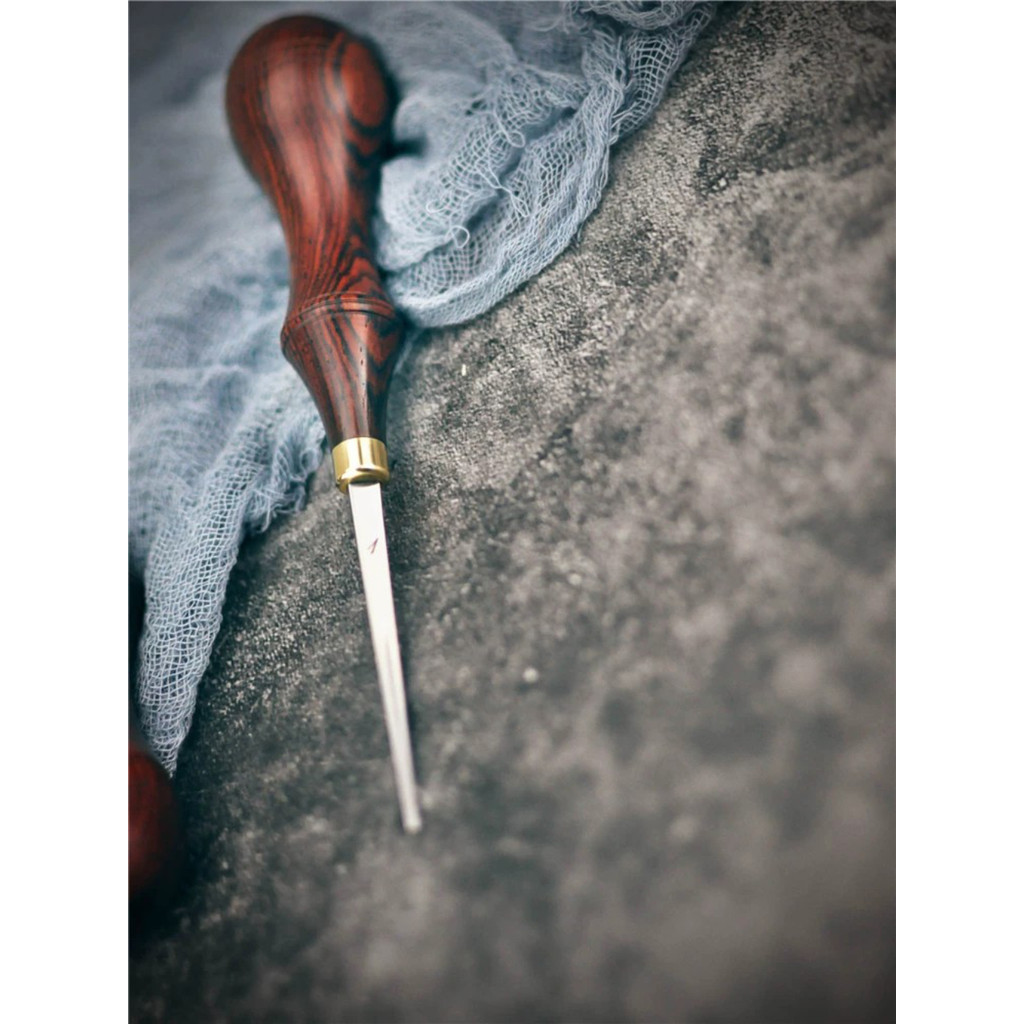 QIANYU Leather Edge Beveler M390 Steel DIY Leathercraft Trimmer with Micro-rosewood Handle
