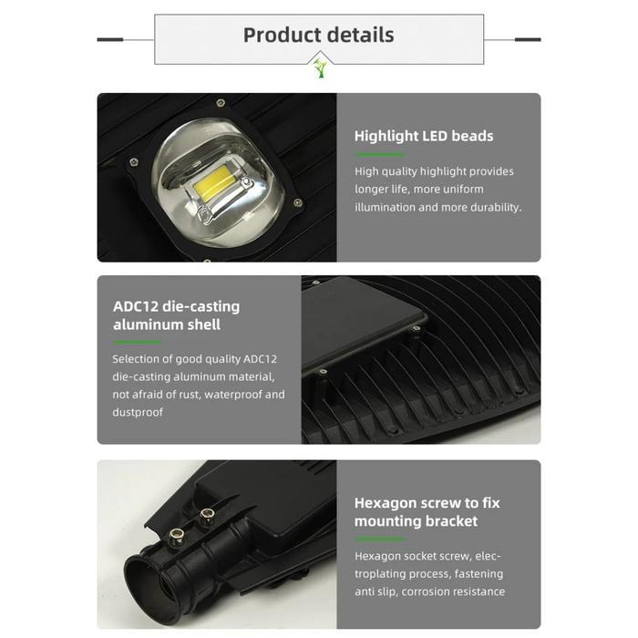 Premium Lampu Jalan Pju Cobra Led 50W 100W / Lampu Outdoor Original