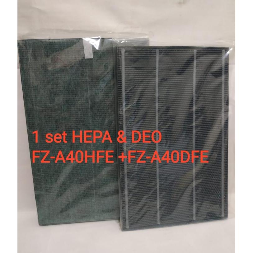 Filter Hepa+Carbon untuk Sharp KC-A40E/Y/TA KC-840E KC-940E KC-C70E