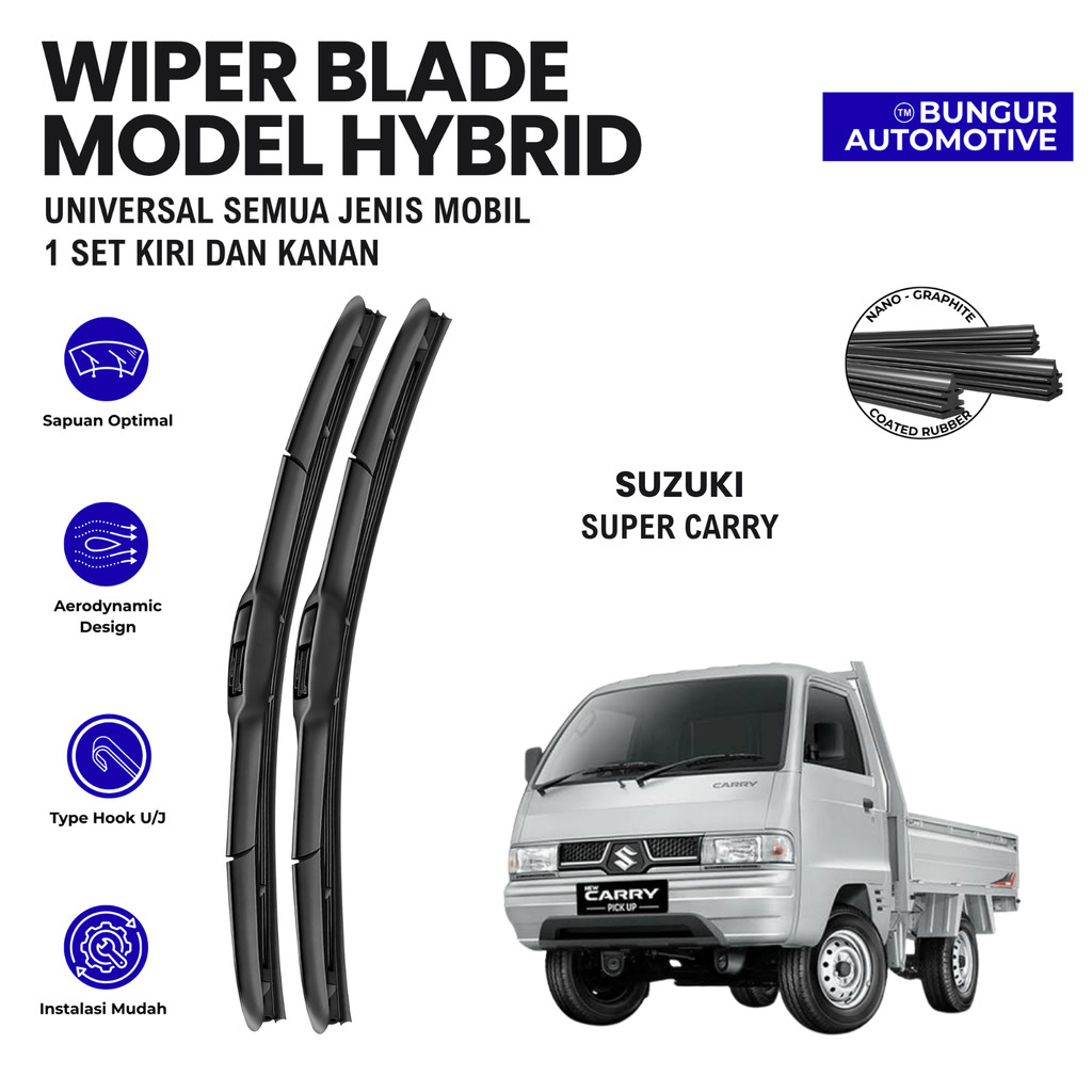 Wiper Suzuki Super Carry Hybrid Kaca Depan Mobil