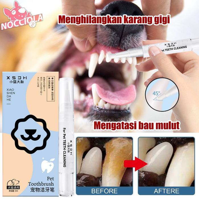 BEST Pembersih Gigi Anjing Kucing Sikat Gigi Anjing Sikat Gigi Penghilang Karang Gigi Anjing