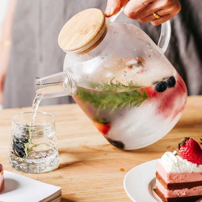 Premium Teko Pitcher 1.5 Liter Serbaguna Teh Kopi Anti Panas Kaca Glass Original