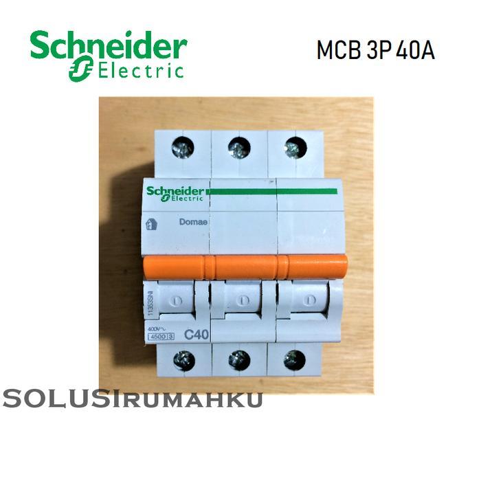 Mcb 3 Phase Schneider 40A / Sikring 3 Pas 40 Ampere / Mcb 3P 40 A