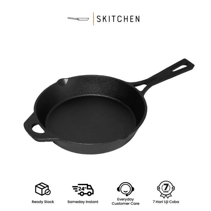SKITCHEN Cast Iron Classic Skillet (diameter 25 cm)/Panci Cast Iron