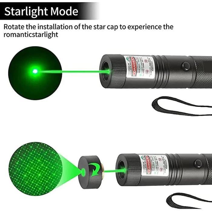 Premium Ream Laser Pointer 303 Hijau Fokus Jarak Jauh Senter Laser Outdoor Original