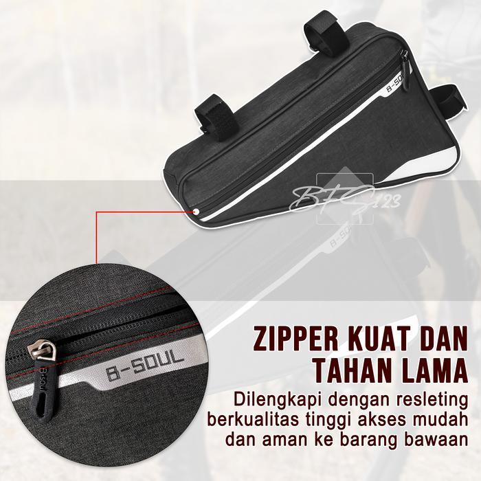 Tas Frame Segitiga Sepeda Merek B-Soul Ukuran Besar