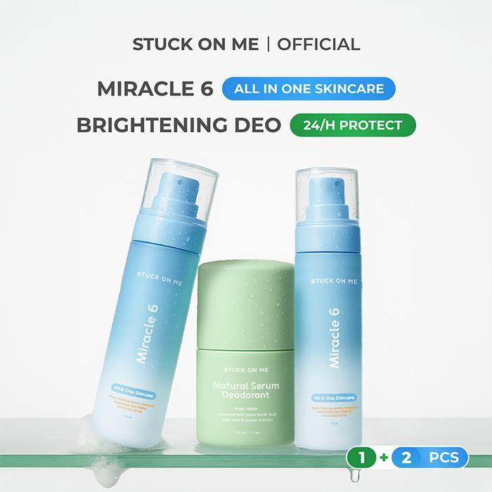 Stuck Bundle Natural Paket Bundle Deodorant Serum Alami dan Multi Use Spray - Natural Serum Deodoran