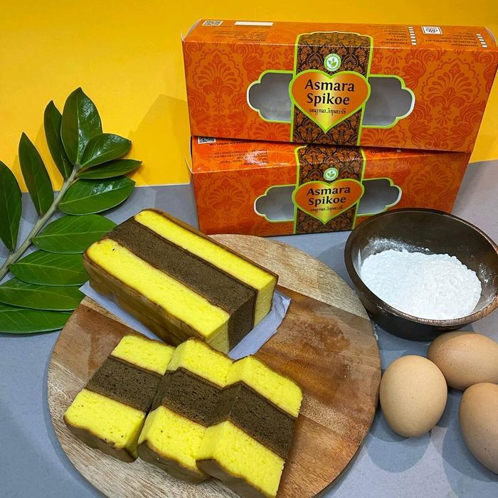Spikoe Rasa Original Oleh Oleh Khas Surabaya / Spikoe Roti Lapis Kukus Asmara Organik Kue Pasti