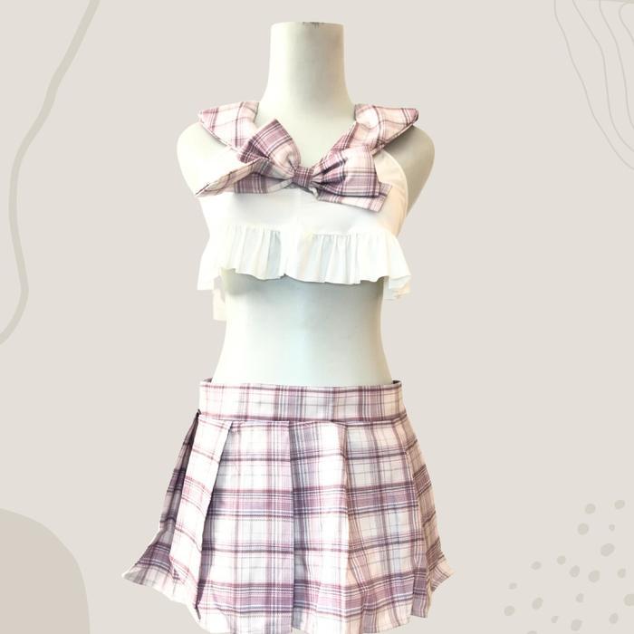[Pajama] Cosplay Kostum Model Pelajar Cosplay Seksi Student Wanita Dress Lingerie Tidur 1316