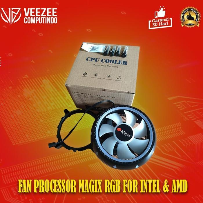 PROMO Magix HSF Cooler RGB Fan processor cooling baru for Intel AMD