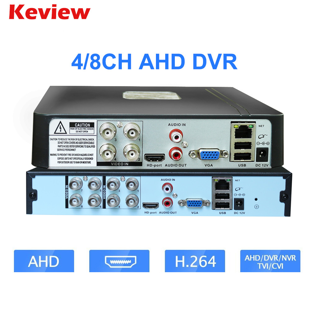 Keview NVR DVR Video Recorder Mini DVR Recorder AHD IP DVR 4 Ch 8 CH IP CCTV Camera DVR NVR TVI CVI