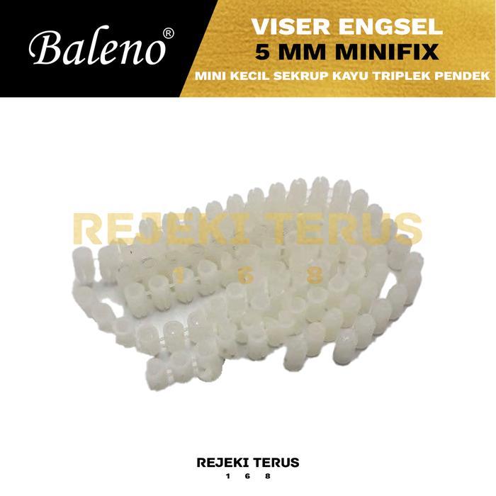 Viser Engsel 5mm Minifix / Sekrup Kayu Triplek Pendek Mini Kecil