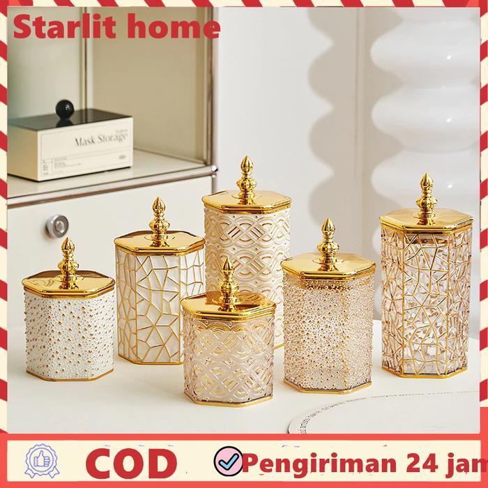 3pcs Toples Mewah Aesthetic Toples Snack Toples Lebaran mewah toples lebaran aesthetic/Jar Toples