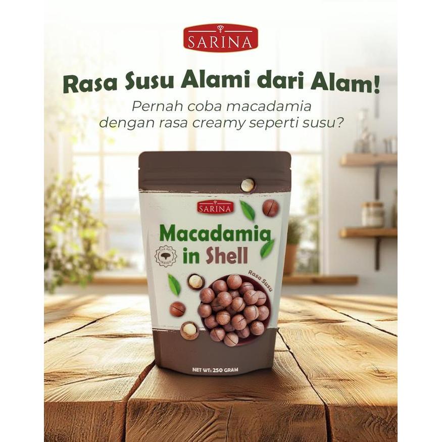Roasted Macademia Utuh Kulit Nuts Rasa Susu Milky Flavor Cemilan Snacks Terlaris