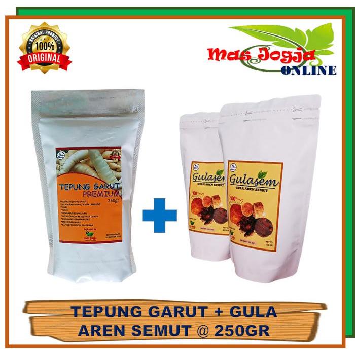 Paket Tepung Pati Garut Asam Lambung Tepung Garut Dan Gula Aren Food