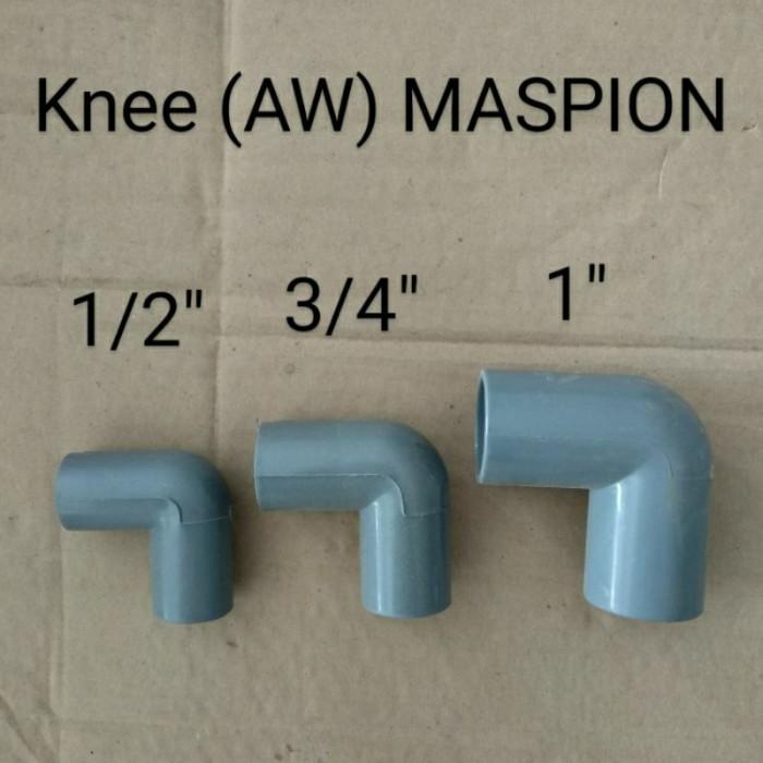 Fitting Pipa Knee 1" 1 Inch Maspion Sambungan Pipa L