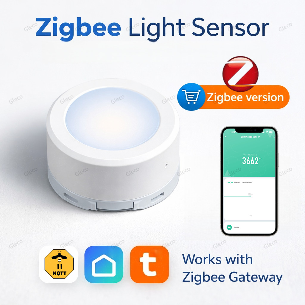 Zigbee Ambient Light Illuminance Sensor MQTT Version or Tuya Zigbee Version Smart Home Brightness