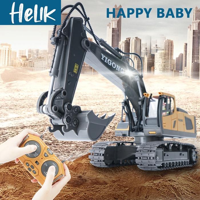 Miniso - Rc Ekskavator Remote Control Beko Penggali Truk Rc Crawler Kendaraan Teknik Excavator Mobil
