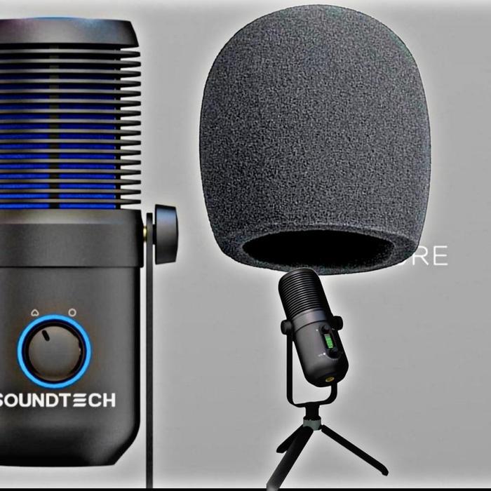 Terlaris Foam Microphone Condenser Soundtech 2.0 USB - Soundtech 2.1 USB - Soundtech Lite 2.0 SALE