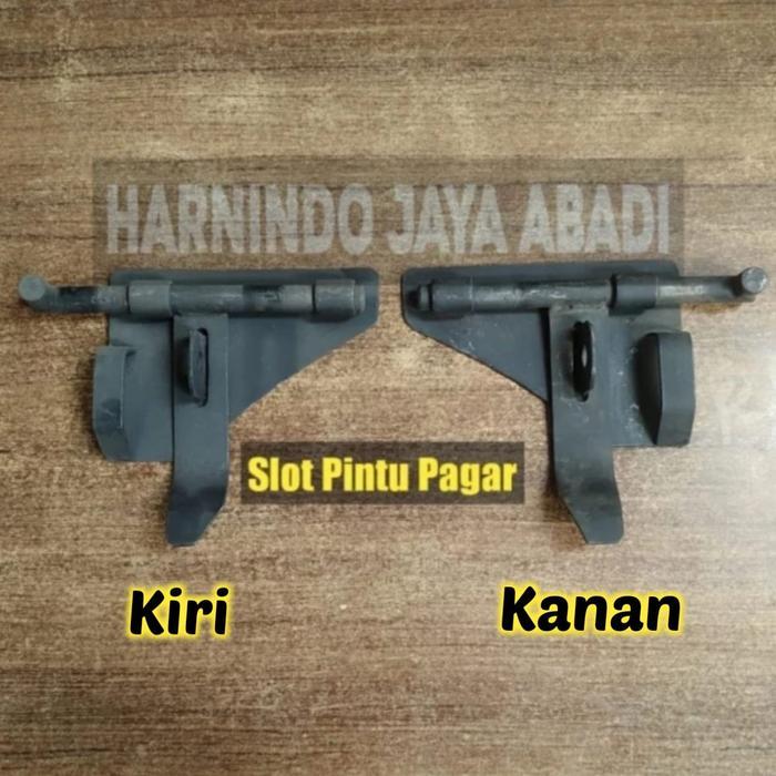 Premium Slot Pintu Pagar / Kuncian Pagar Hitam Baja Original