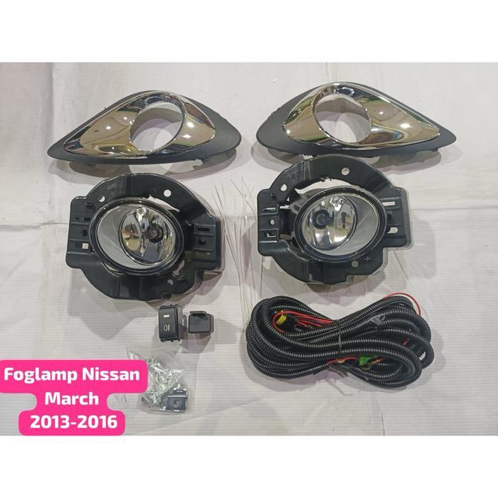 Foglamp Fog Lamp Lampu Kabut Lampu Bumper Depan Nissan March 2010 2011 2012 & 2013 2014 2015 2016