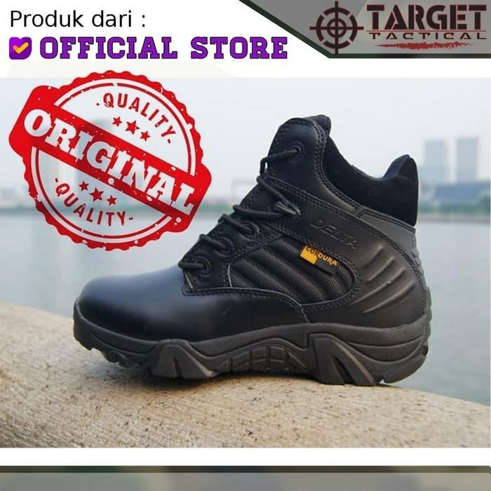 Tactical Delta Inch Sepatu Tactical 6 Inci dengan Ritsleting Samping - Hitam, 37 6 Inch Import YKK S