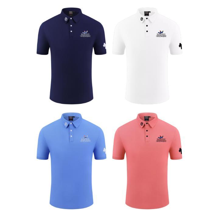 Polo Shirt Baju Pria Golf Polyester Cuff Dog SCY-514