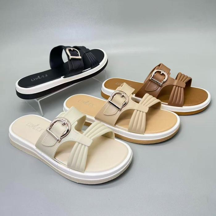 Donatello - Size 37-41 Z10-3 Import Sandal Wanita Selop Sandal Jelly Karet Wanita Sandal Slop