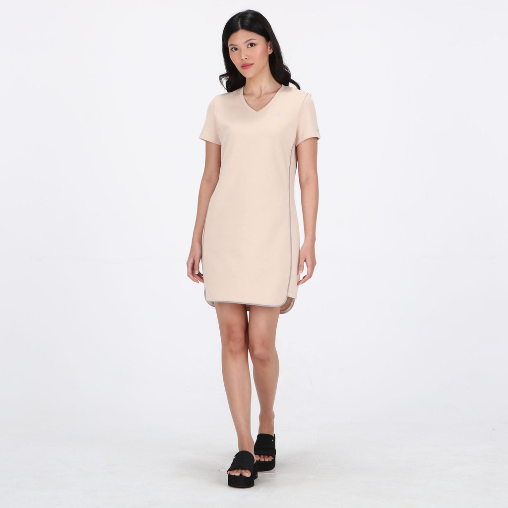VOLCOM - GDS PIPE UP DRESS BEIGE