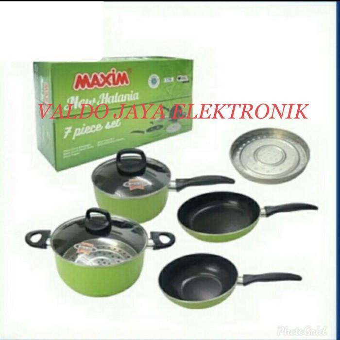 MAXIM Panci Set HAL-7-SET Wajan TEFLON SET 7in1 Alat Masak Set Halania