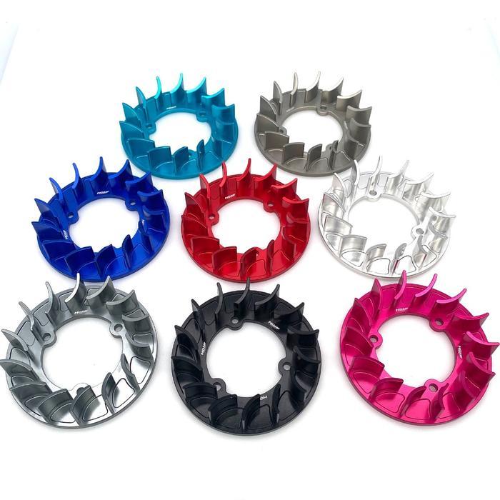 Kipas Magnet Yamaha Mio 5tl 5vv Almunium CNC by HDJ Racing DESAIN BACKWARD PERFORMANCE
