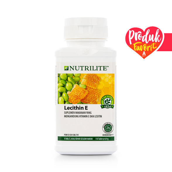 NUTRILITE LECITHIN E 110 TABLETS VITAMIN UNTUK MEMLIHARA KESEHATAN ANDA AMWAY ORIGINAL