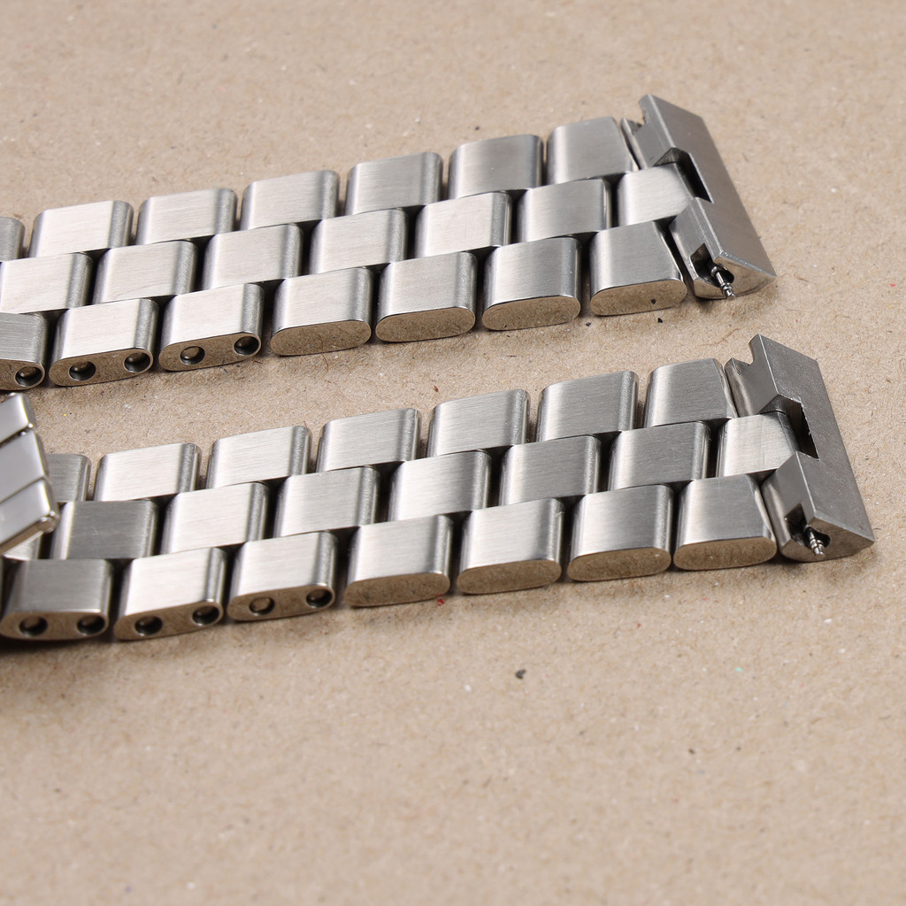 24mm silver polished brushed solid stainless steel watch band for Breitling Super Ocean Avenger