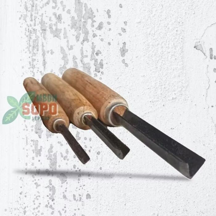 Pahat Ukir Kayu Jepara, Jenis Coret/Cukit, Pahat Ve Gagang Kayu, Tatah Ukir