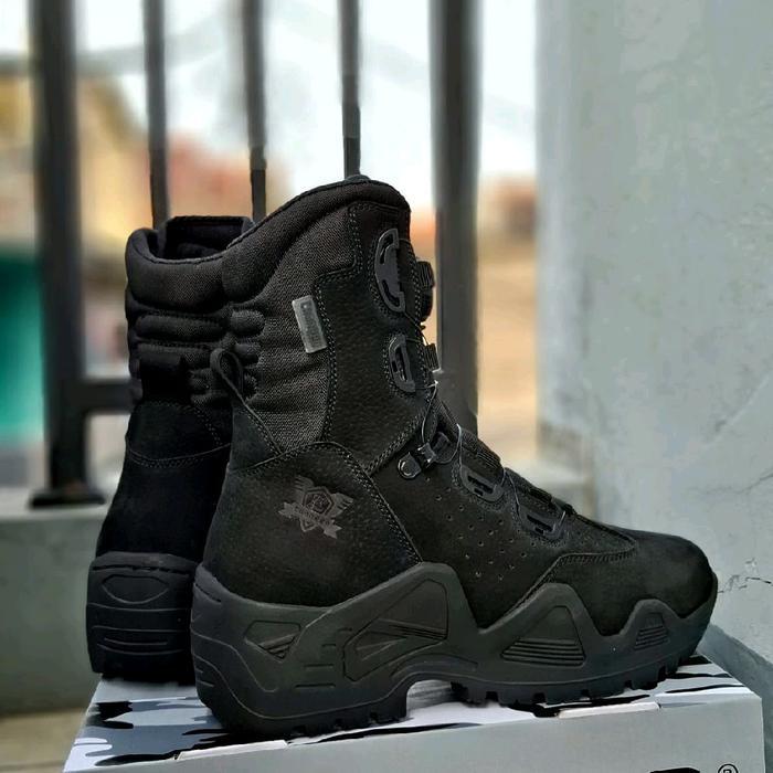 Sepatu Boots Pdl Tactical Tali Putar C-28V Tni Polri Brimob Shoes Vigo roso