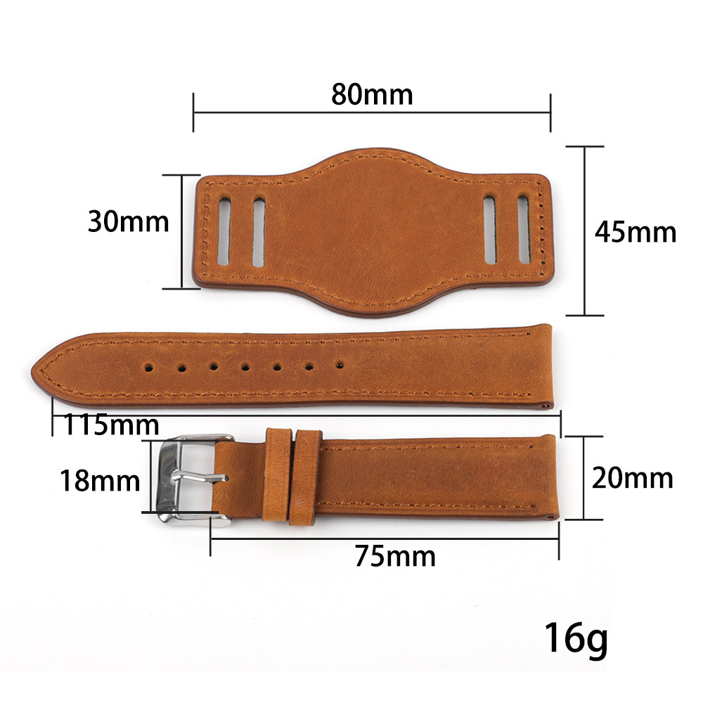Genuine Leather Universal Watch Strap for Panerai Watchband Men Vintage Wrist Band for Diesel