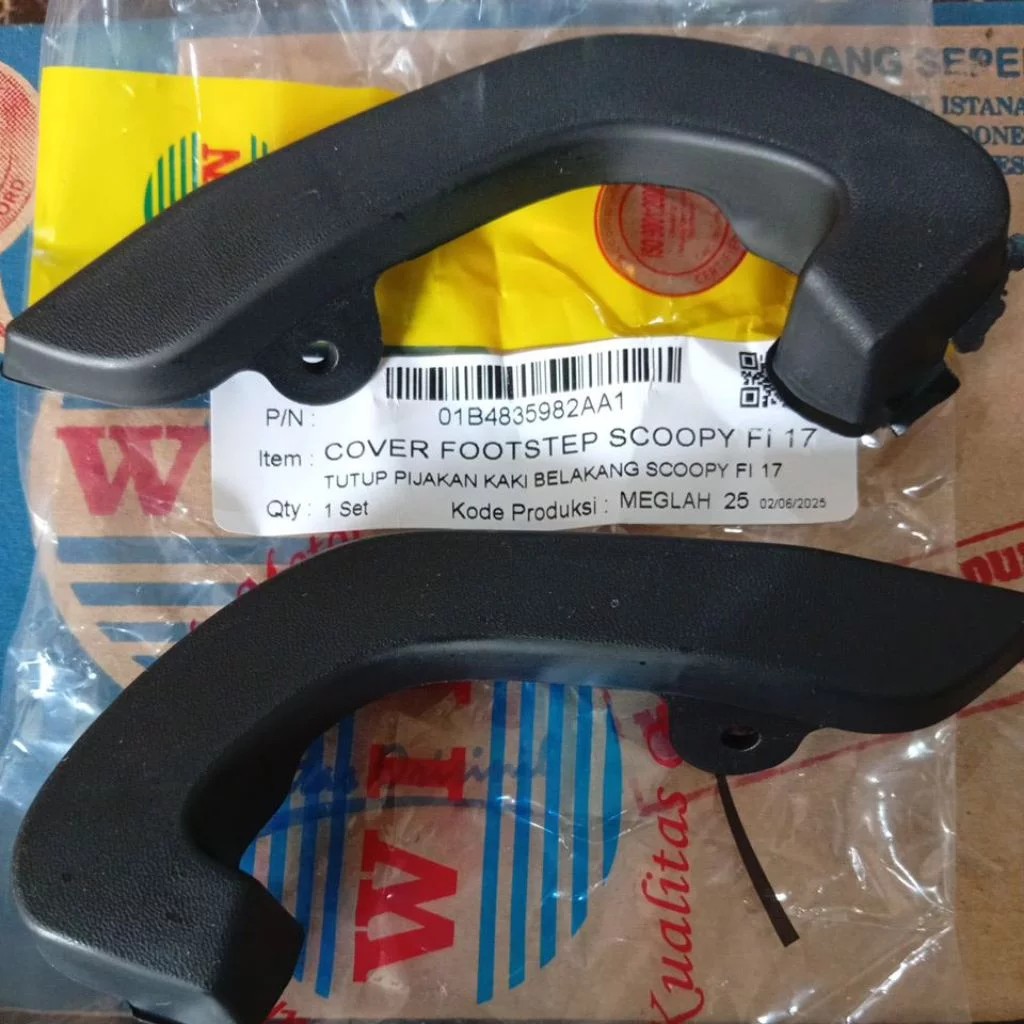 FOOTSTEP COVER_HONDA SCOOPY FI 2017 2018 2019  PIJAKAN KAKI /Original WIN TEBAL KUAT PRESISI(COVER F