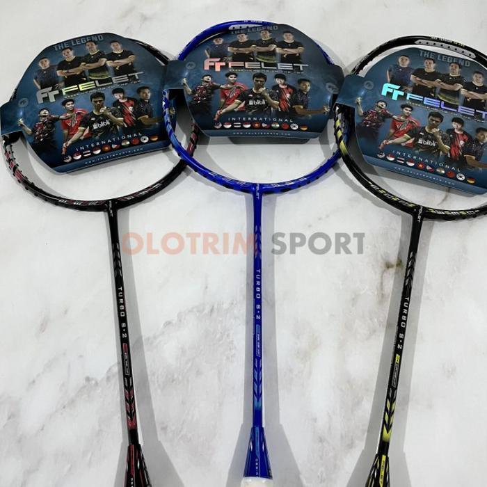 Khusus Grab Raket Badminton Felet 36Lbs Turbo S-2 S2 S 2 Original