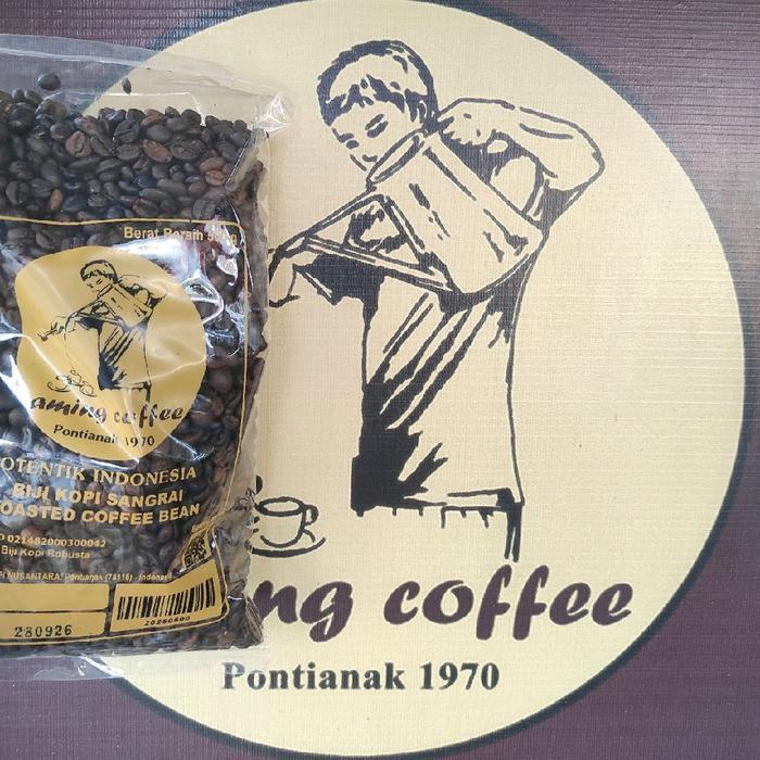 Best Seller Aming Coffee Biji Kopi Robusta Roasted Original Pontianak 1970 Authentic Indonesia Kopi