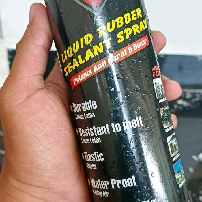 Semprotan Sealant Karet Cair Penambal Atap Bocor untuk Genteng Asbes Galvalum Spandek Beton Alderon