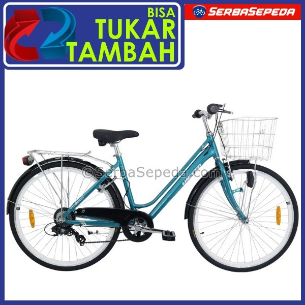 United TC 3650I Sepeda Keranjang / City Bike 26 Inci Frame Alloy Internal Cable Routing