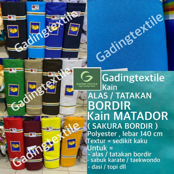 ( per 1 roll ) kain SAKURA BORDIR MATADOR cap BUAH PALA alas tatakan bordir bedge bet emblem