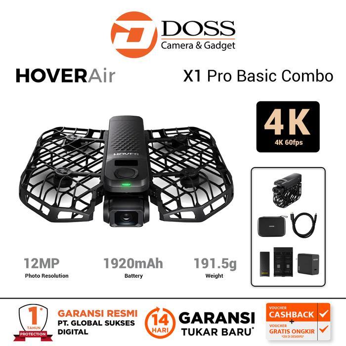 Drone Kamera Lipat 4K60 dengan Penerbangan Otomatis - X1 Pro Basic Combo