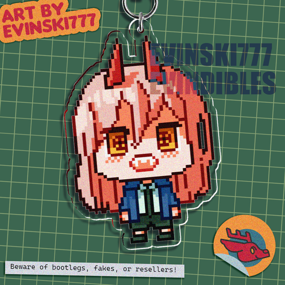 Keychain Gantungan Kunci Ganci - Power - Anime Manga Chainsaw Man
