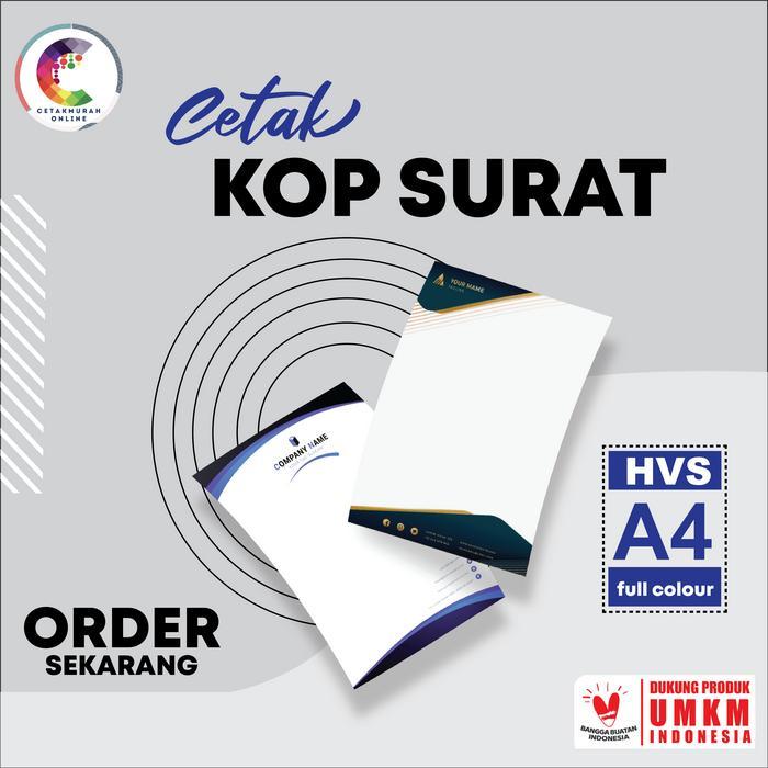 Terlaris Kop Surat Ukuran A4 1 Rim Hvs 80 Gr & Concorde 90 Gr