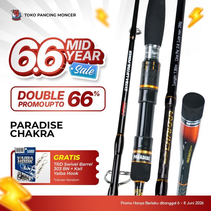 PARADISE - Joran Pancing Paradise Chakra Joran Specialist Jigging 180CM PE2-6 HRS Extra Lifting