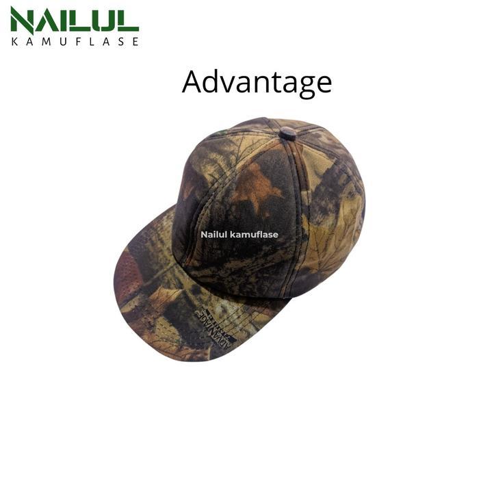 Camo Motif Mossy Topi Outdoor Motif Kamuflase Mossy Oak Realtree Bahan Polyester dengan Velcro Mossy