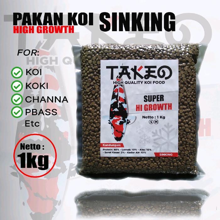 Pelet Pakan Koki,koi,Predator Sinking/Tenggelam uk:S