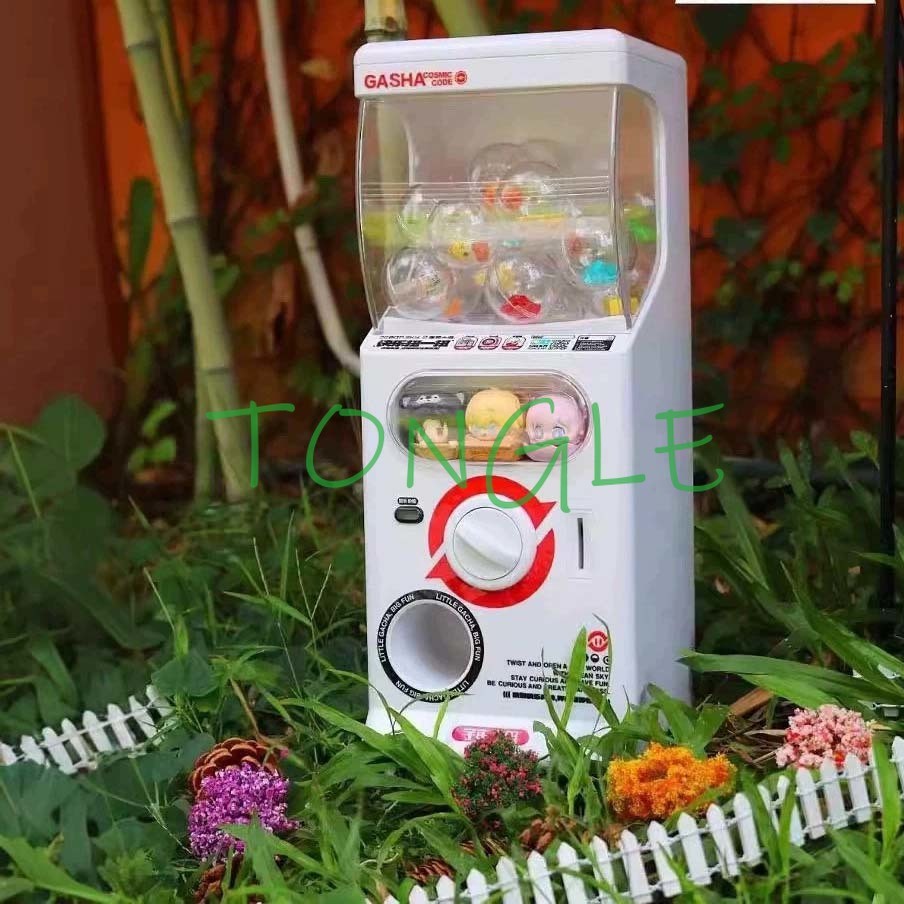Mini Gachapon Machine Arcade Gum Capsule Toy Candy Vending Machine Sliding Door Gachapon Machine